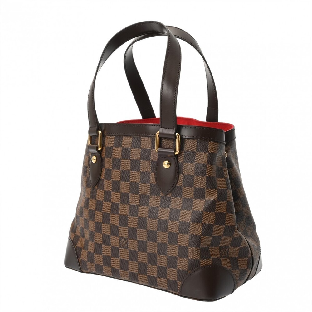 Louis Vuitton Damier Brown Handbag Hampstead Canvas
